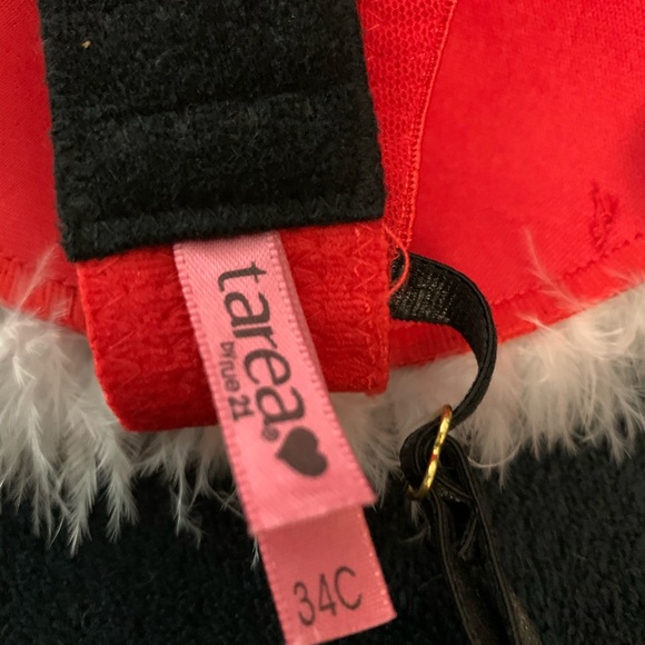 Tarea Rue 21 Christmas BRA 34C Mrs Clause New - Picture 4 of 4